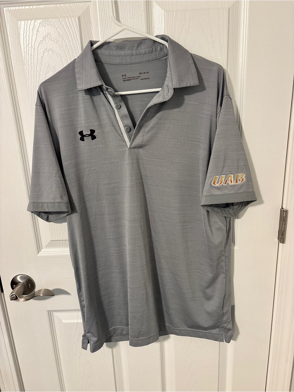 Under Armour Gray Short-Sleeve UAB Polo